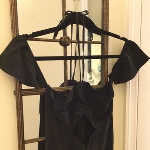 Flynn Skye Black Off the Shoulder Key Hole Maxi